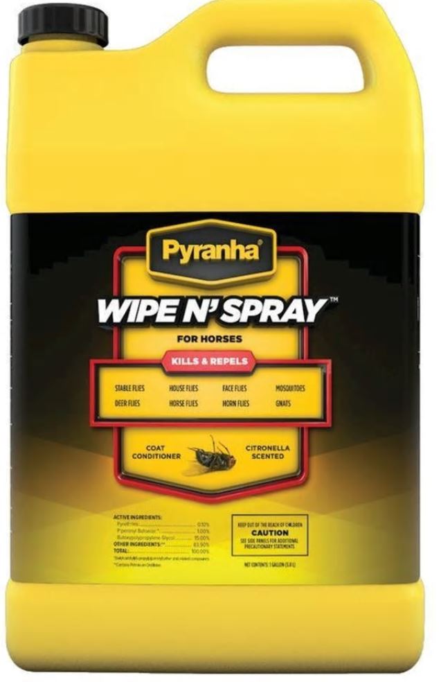 Pyranha Wipe N' Spray Fly Spray