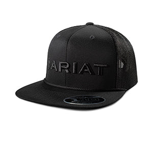 Ariat Black on Black 3D Logo Snapback