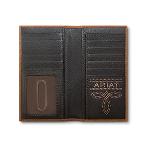 Ariat Rodeo Wallet Ariat Shield Embossed Medium Brown