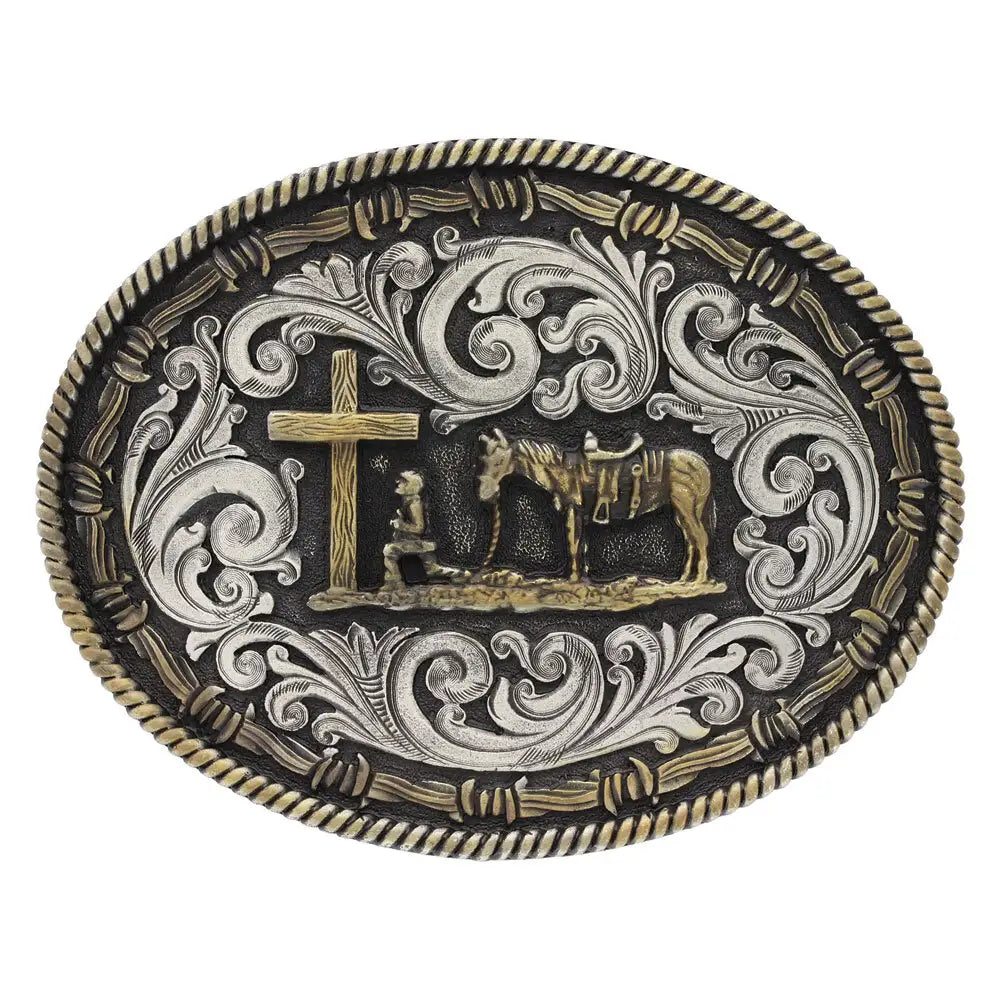 Attitude Praying Cowboy Buckle