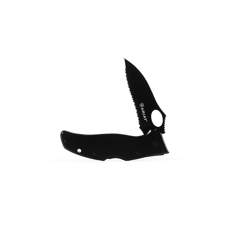 Ariat Black Serrated Knife