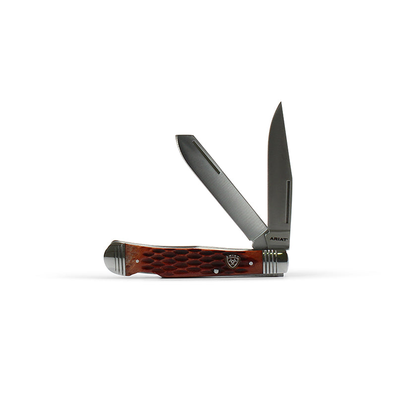Ariat Knife LG 4 1/8" Muskrat Brown