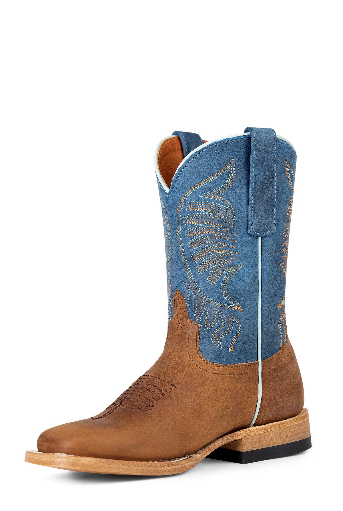 Anderson Bean Dark Brown Barcelona/Blue Barcelona Square Toe