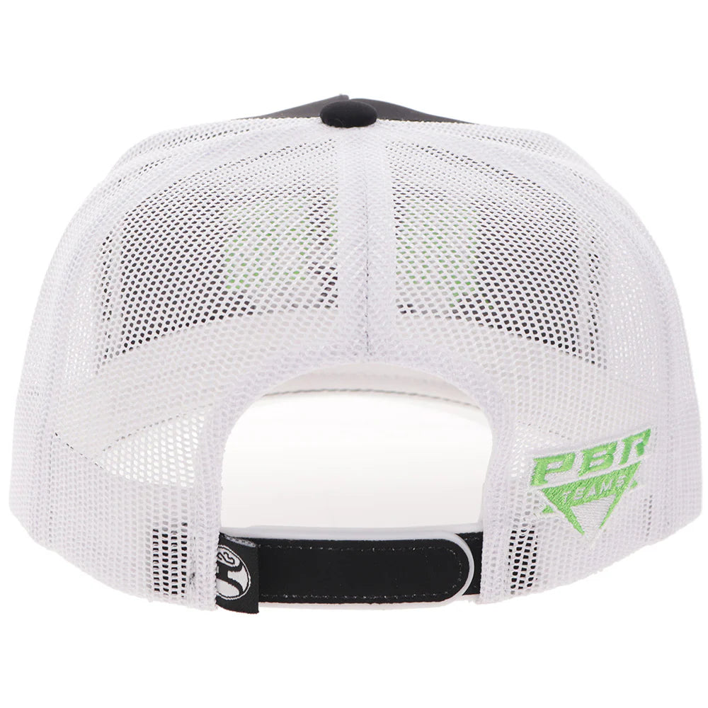 Hooey Austin Gamblers Hat Black/White with Green & White Logo