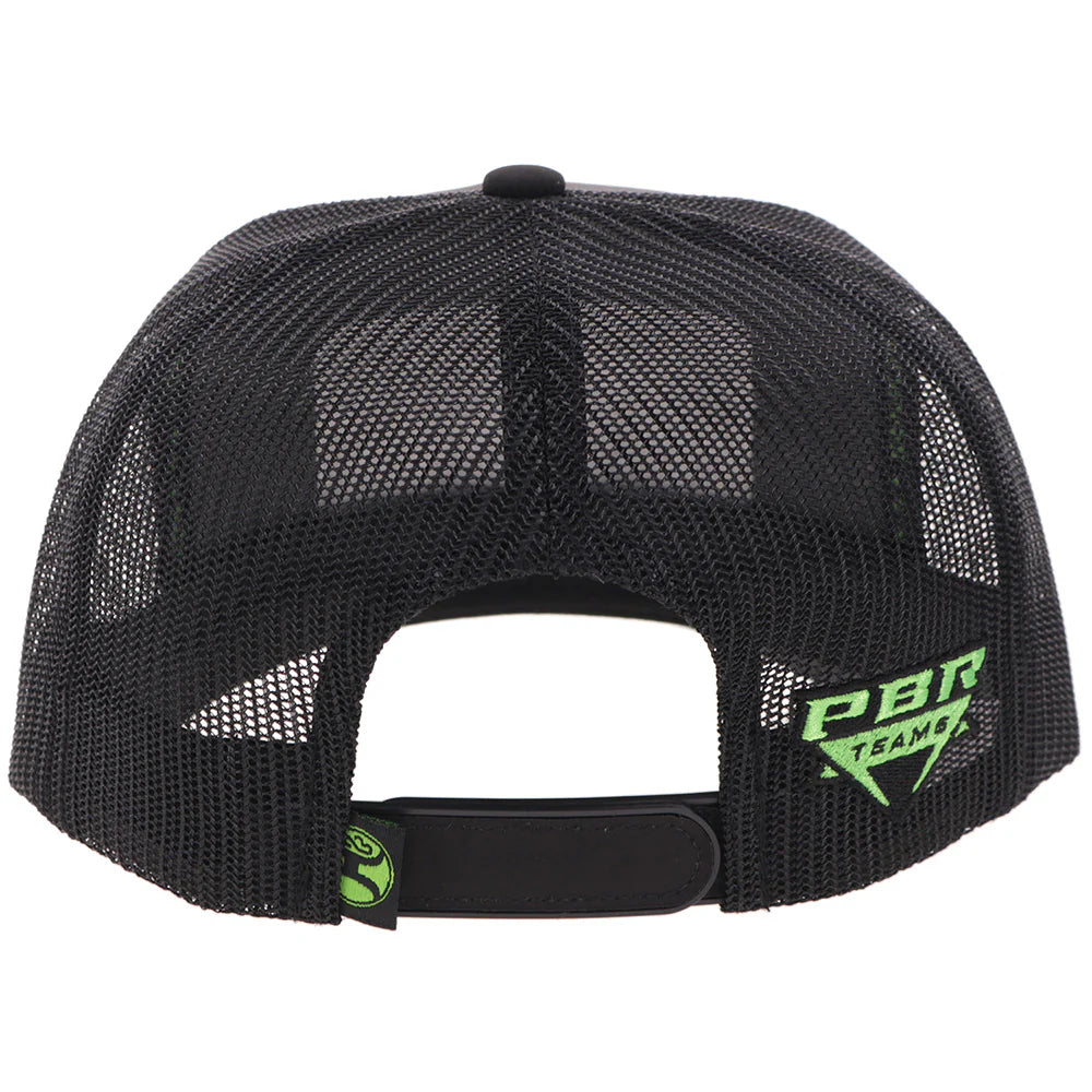Hooey Austin Gamblers Black 5-Panel Trucker with White Patch