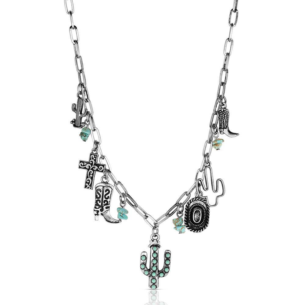 Attitude Cowgirl Charm Necklace