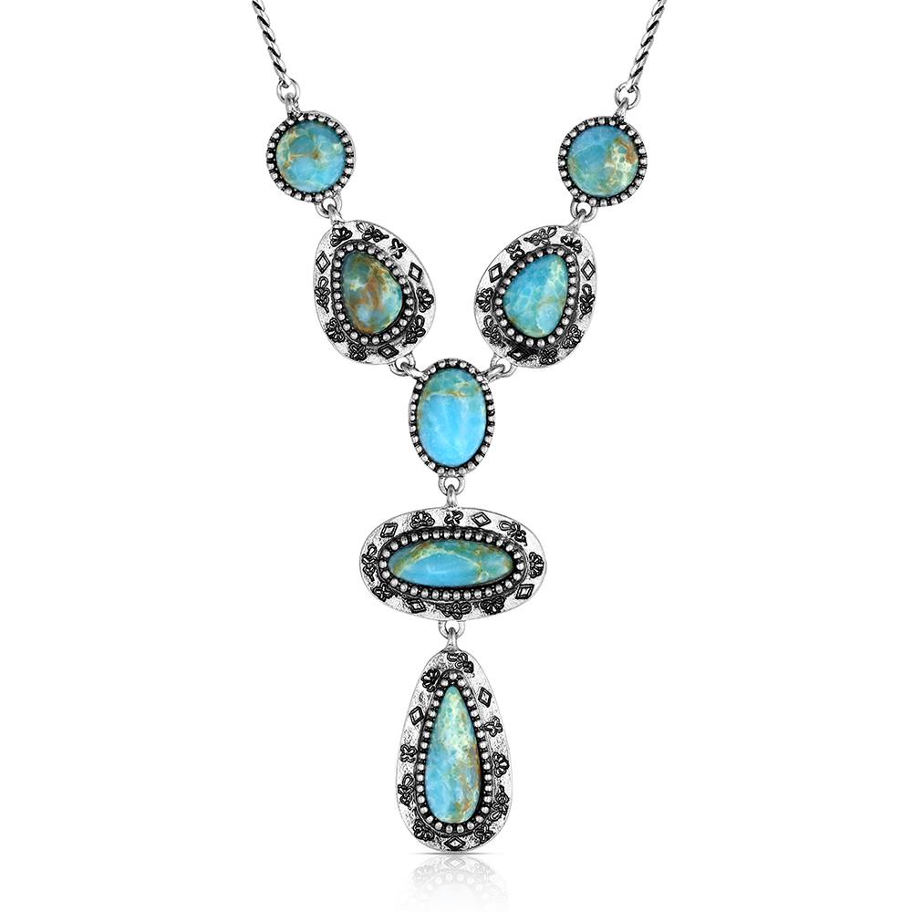 Attitude Bold Horizon Turquoise Necklace