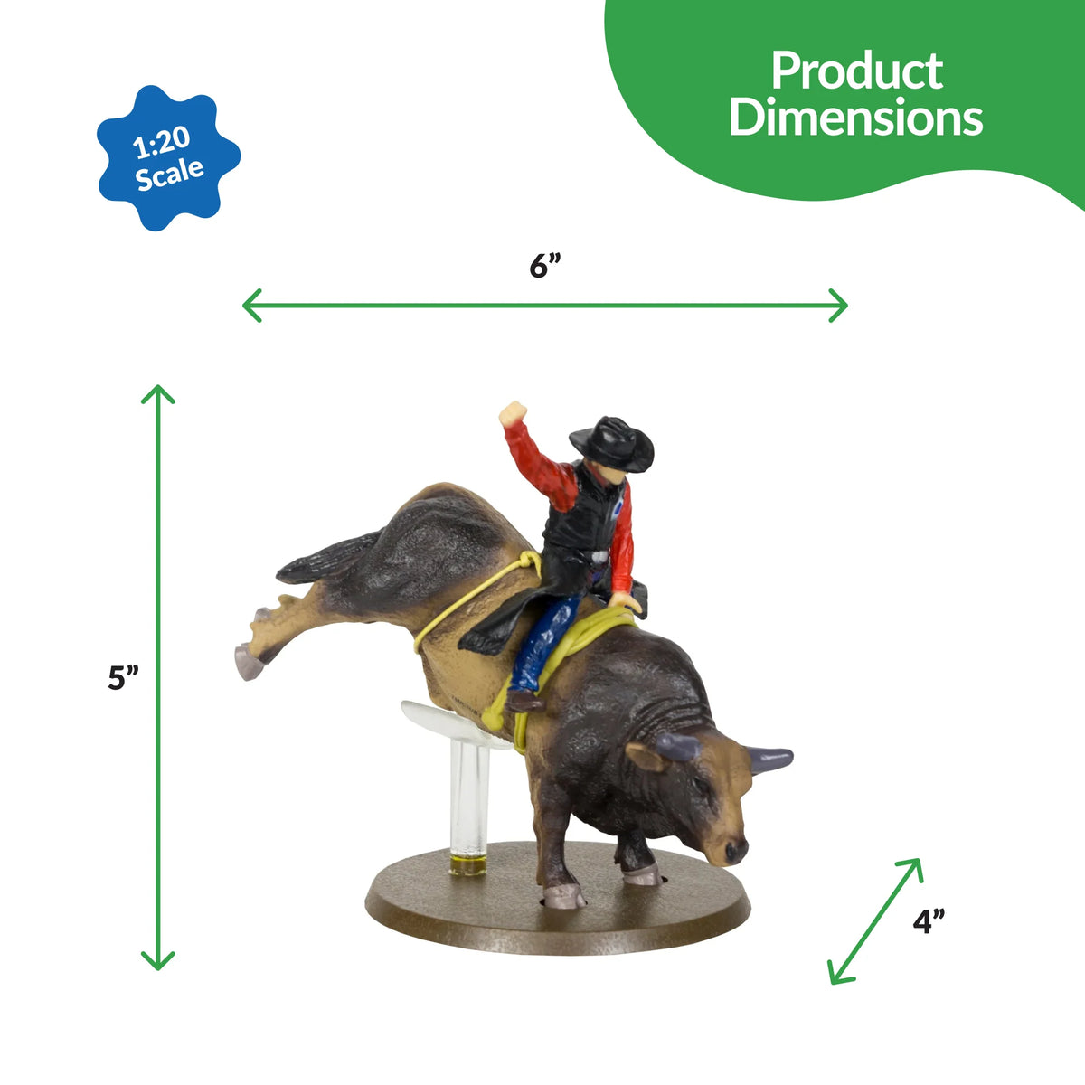 Big Country Toys Sweet Pro's Bruiser Bull and Rider