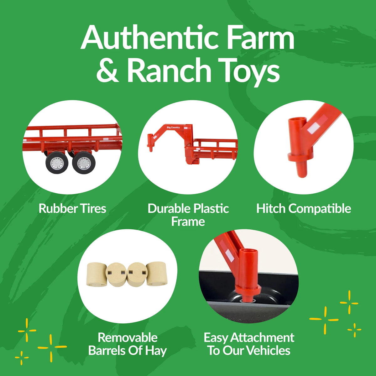 Big Country Toys Hay Bale Trailer