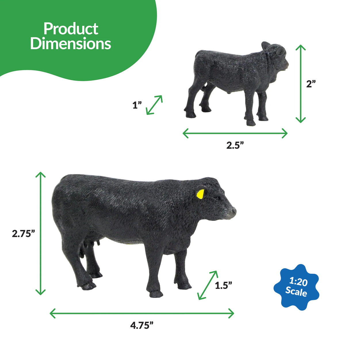 Big Country Toys Angus Cow and Calf