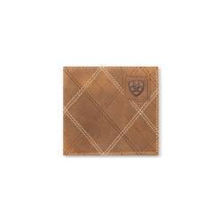 Ariat Large Bifold Cross Stitch Patch Medium Brown