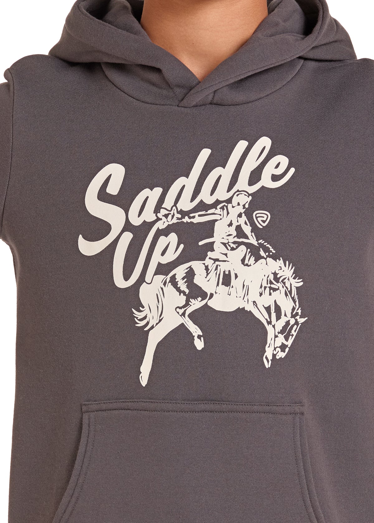 Rock & Roll Saddle Up Hoodie Charcoal