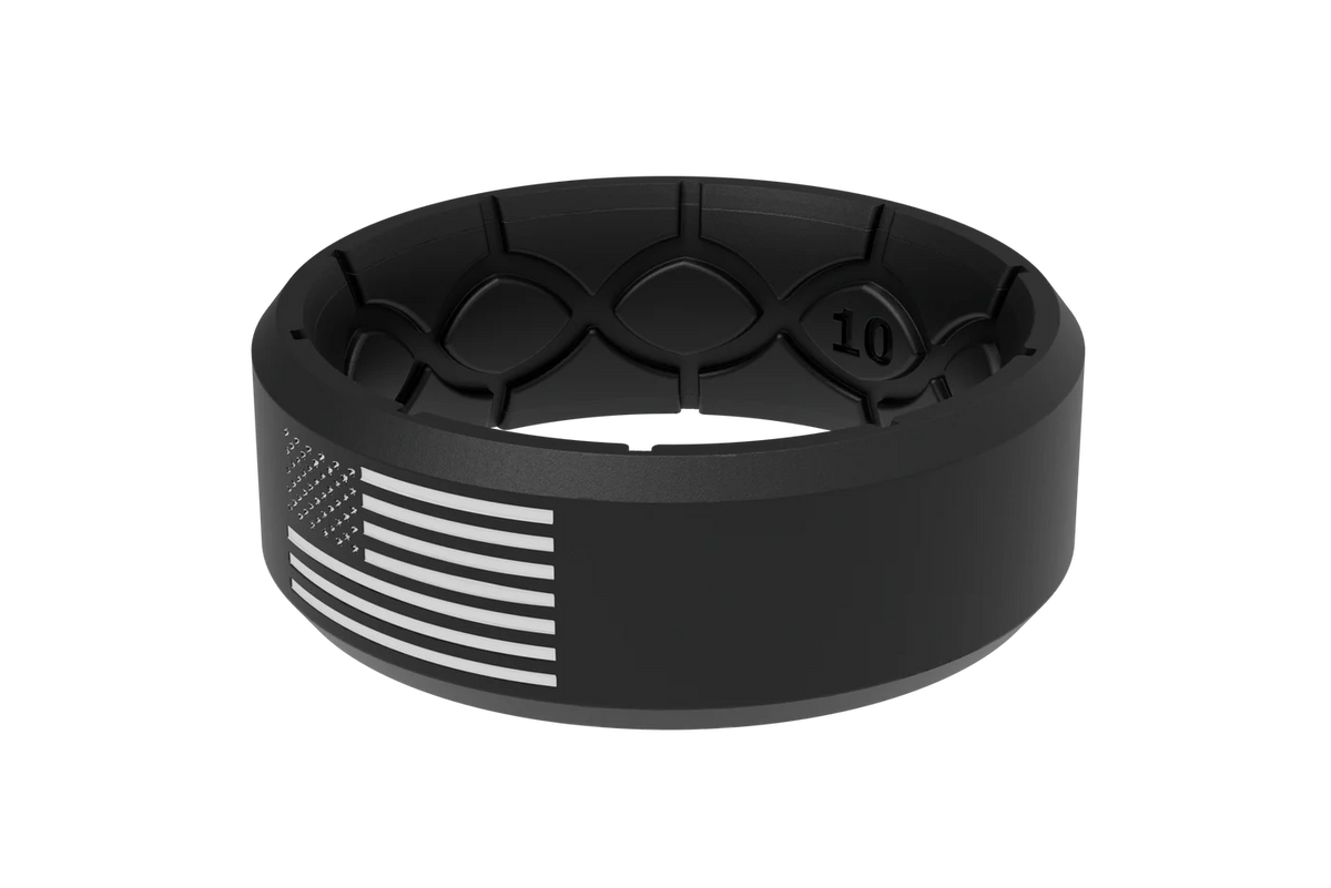 Groove Life Edge American Black White Flag
