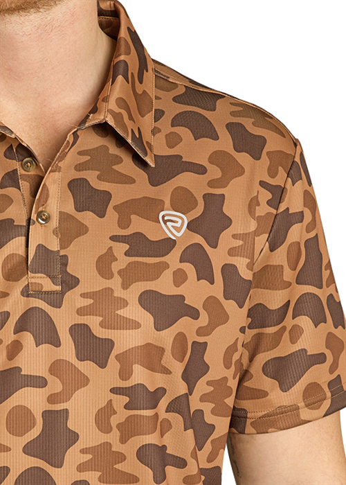 Rock & Roll Camo Printed Polo