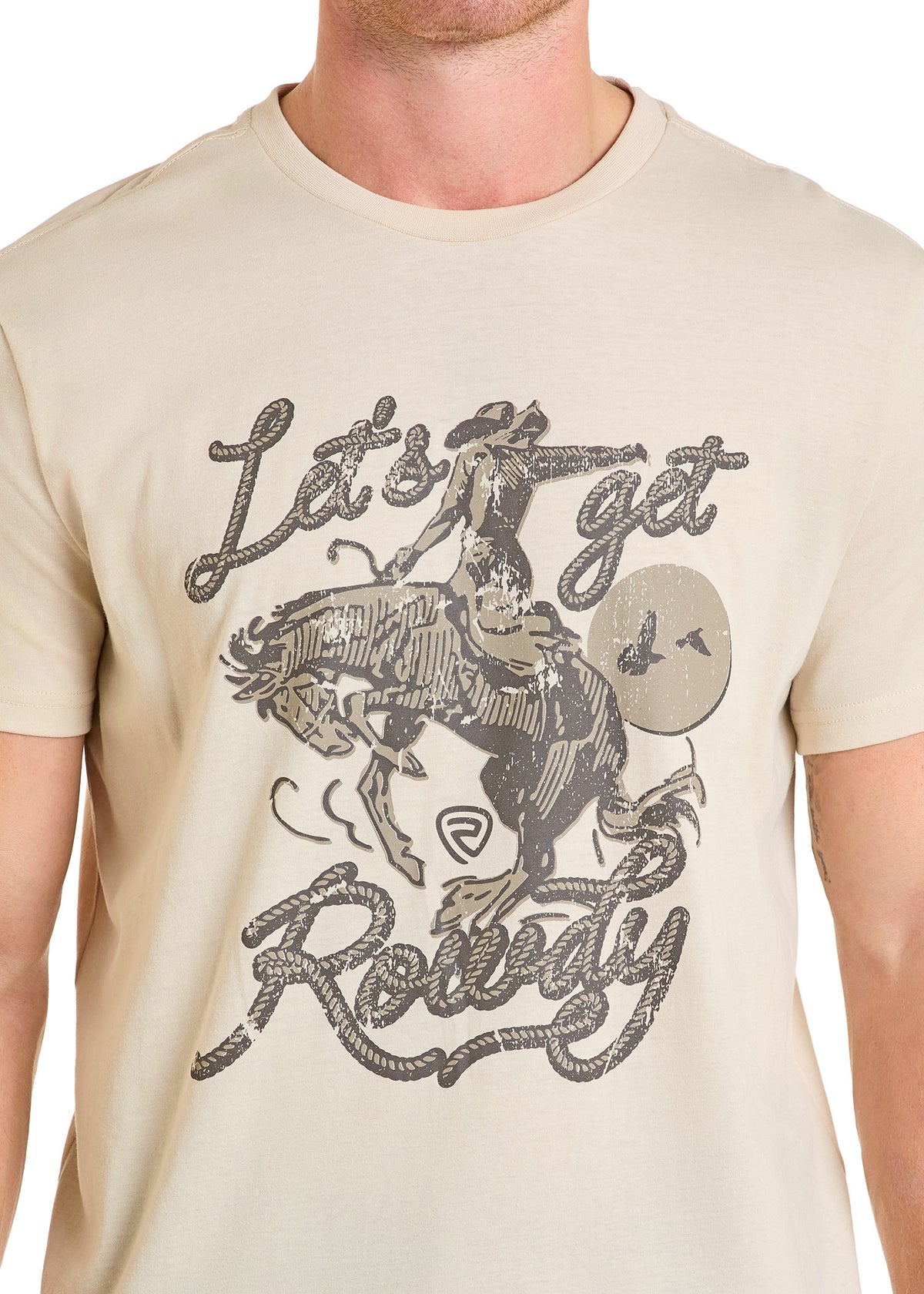 Rock & Roll Rowdy Graphic Tee Natural