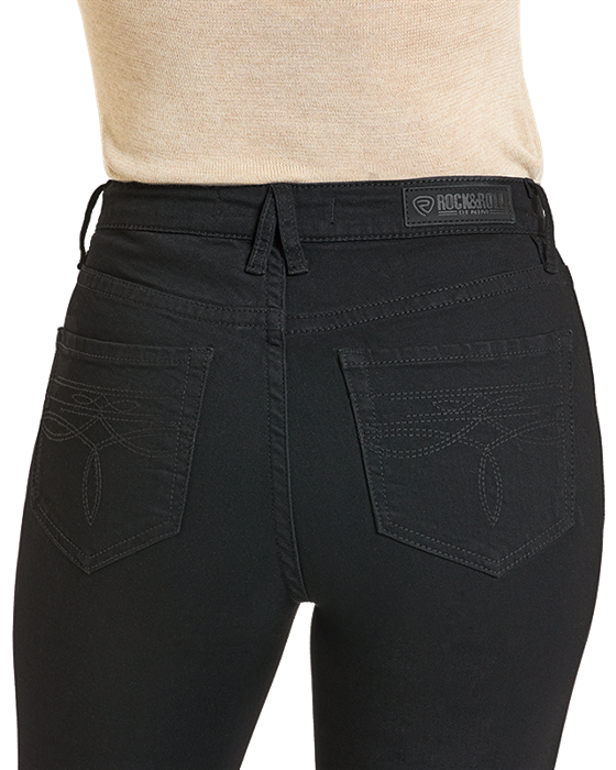 Rock & Roll Black Bootstitch High Rise Trouser