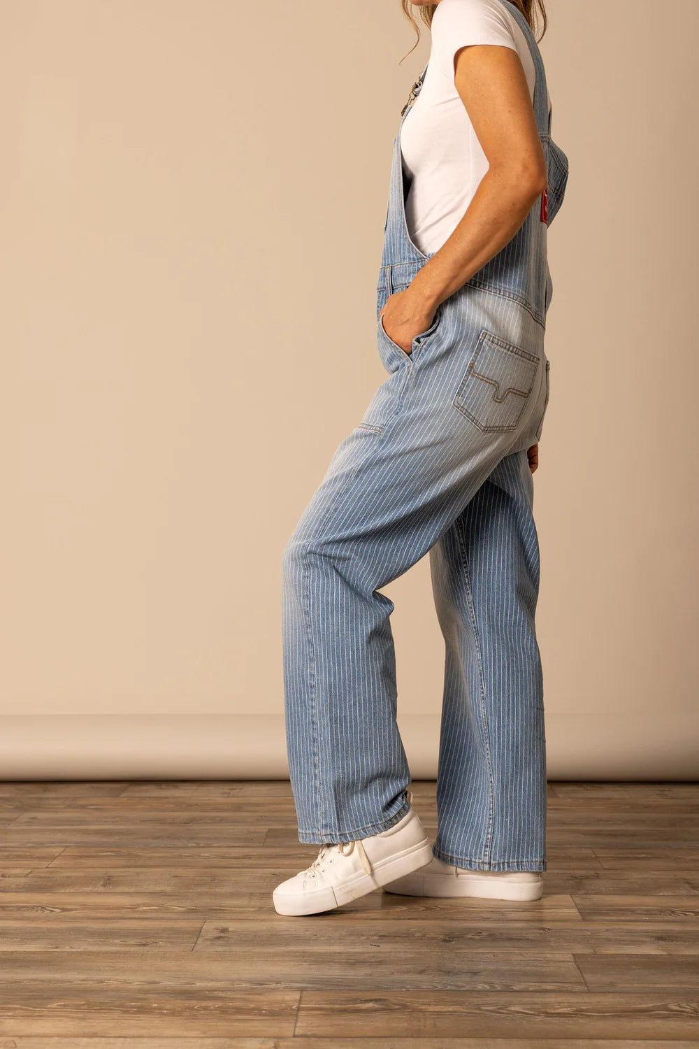 Kimes Ranch Billy Stripe Denim Overalls