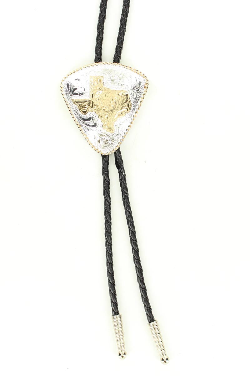 Crumrine Two-Tone Texas Bolo Tie