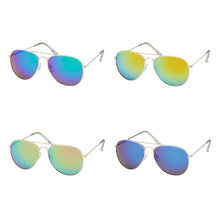 Blue Gem Weekend Gold Aviator Sunglasses