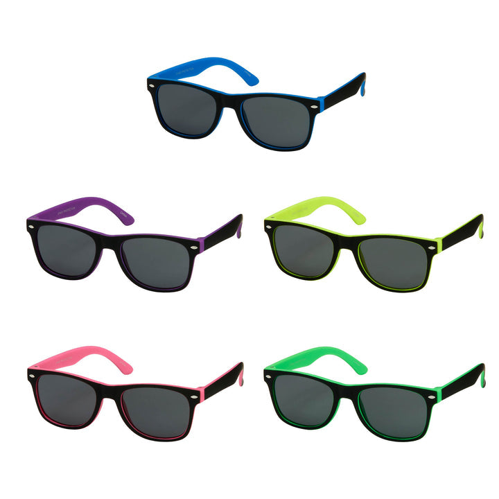 Blue Gem Kids Soft 2 Tone Classic Sunglasses