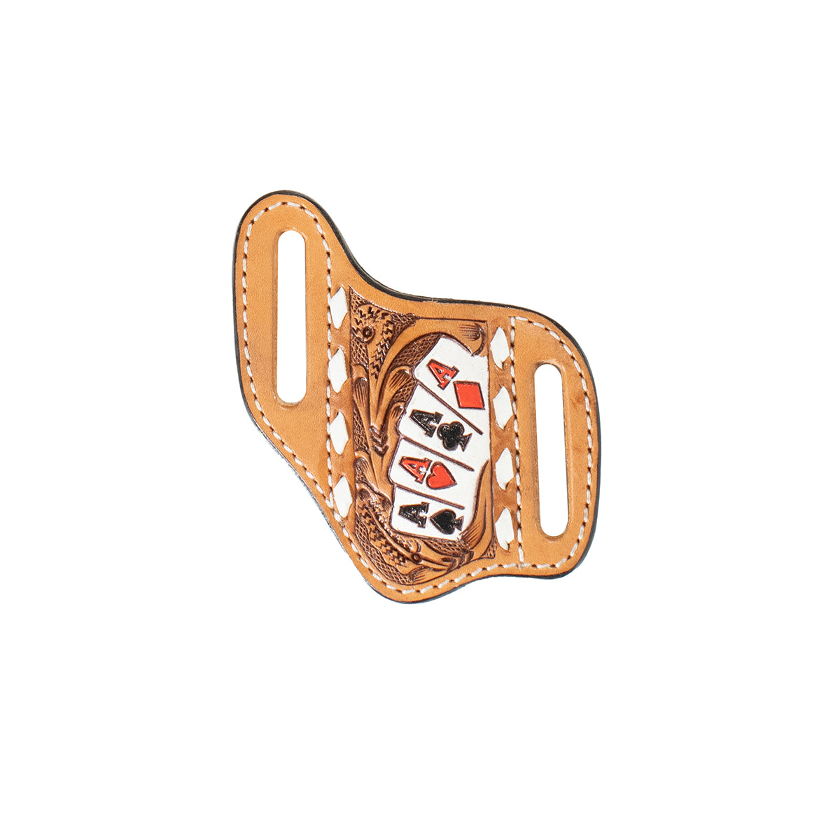 3D Aces with Buck Laces Pancake Knife Sheath