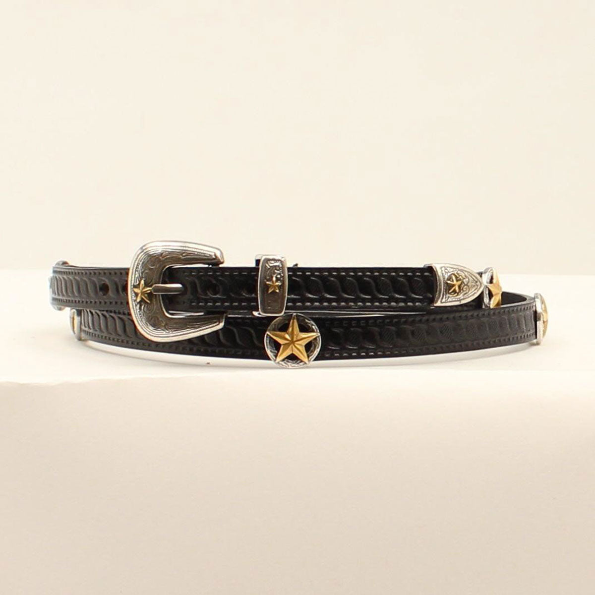3D Black with Antique Star Hat Band