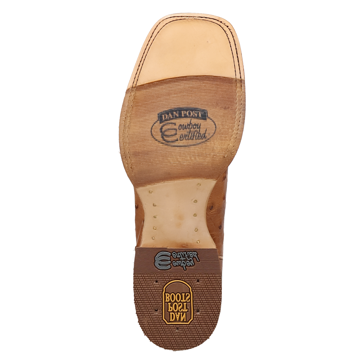 Dan Post Drayden Full Quill Ostrich Tan/Grey