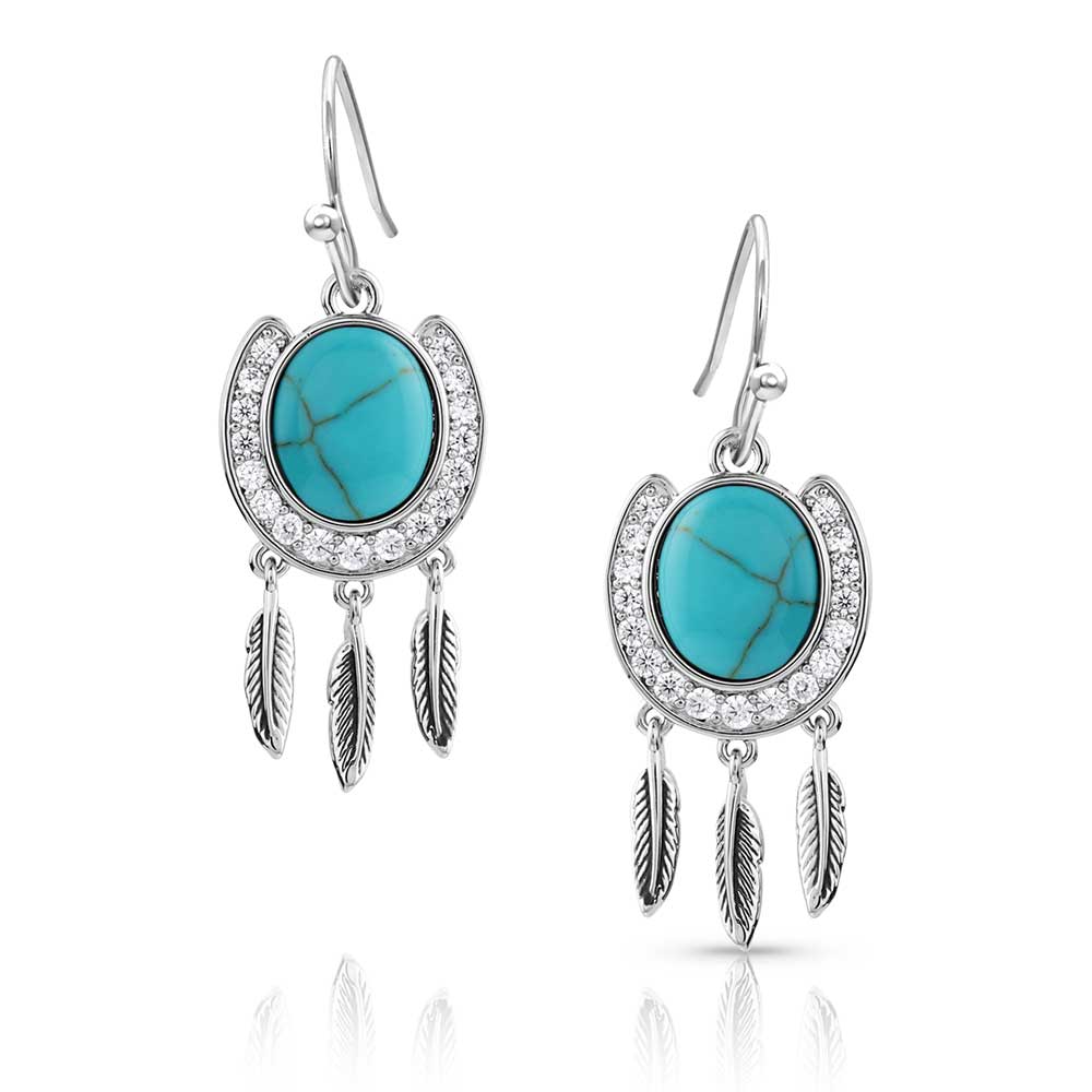 Montana Catching Luck Horseshoe Earrings
