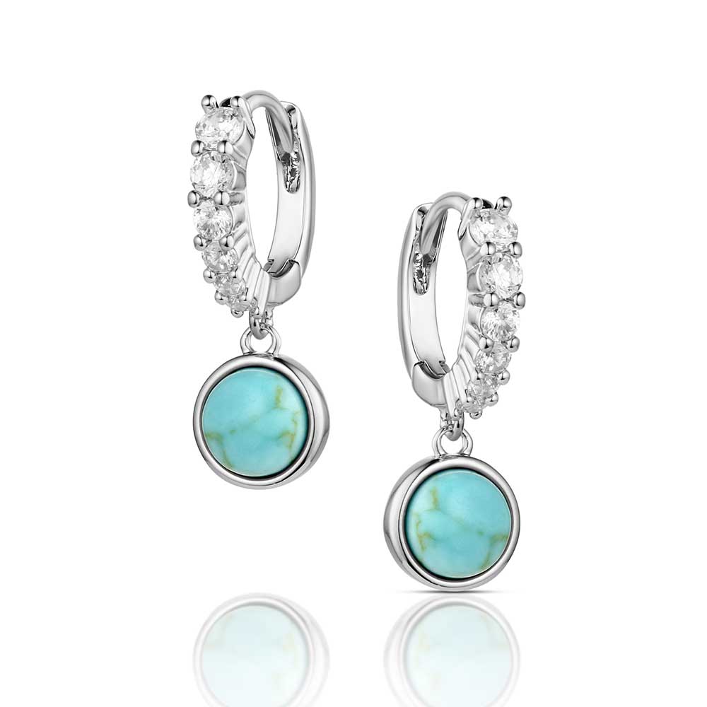 Montana Desert Moonlight Turquoise Earrings