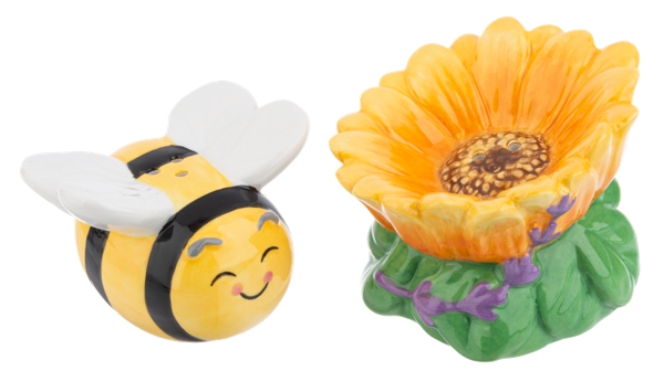 Ganz Bee & Flower Salt and Pepper Shakers