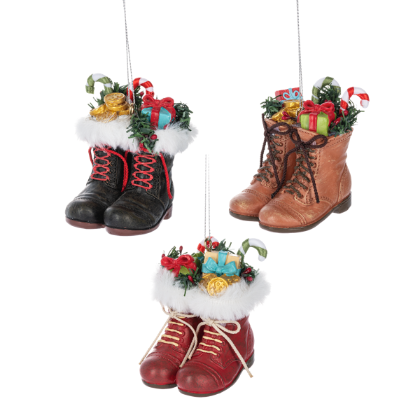 Filled with Joy Boot Ornaments