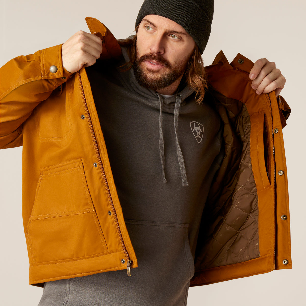 Ariat Grizzly Canvas Jacket Chestnut