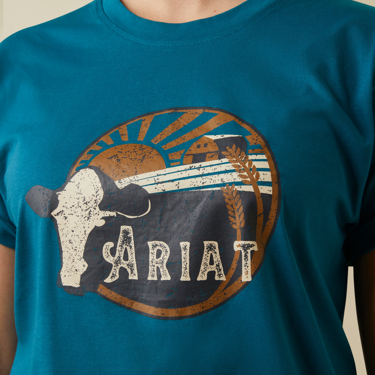Ariat Heartland Tee Deep Lagoon