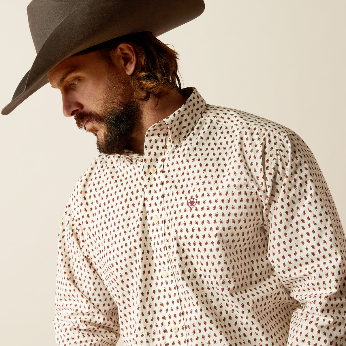 Ariat Shayne Long Sleeve Shirt Off White