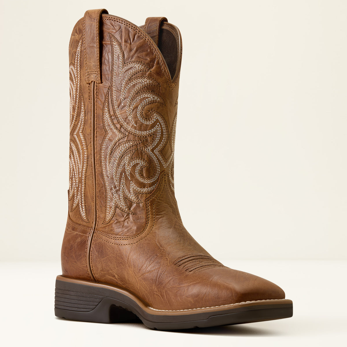 Ariat Mens Ranger Wide Square Toe Cowboy Boot Sunbaked Tan