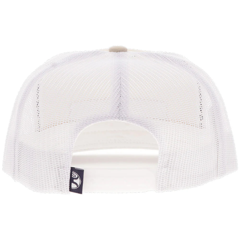 Hooey Lock-Up Hat Tan/ White with Navy & White Patch
