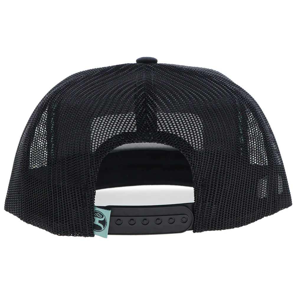 Ariat Loop Hat Black with Turquoise & Orange Rectangle Patch