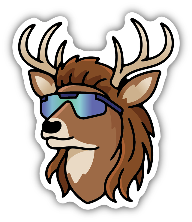 Stickers Northwest Buck With Mullet (Rob)
