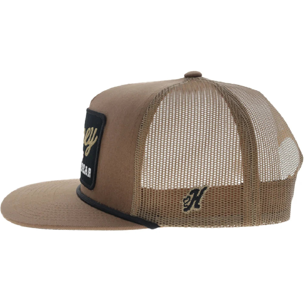 Hooey Tap 5-Panel Trucker Snapback Hat Tan