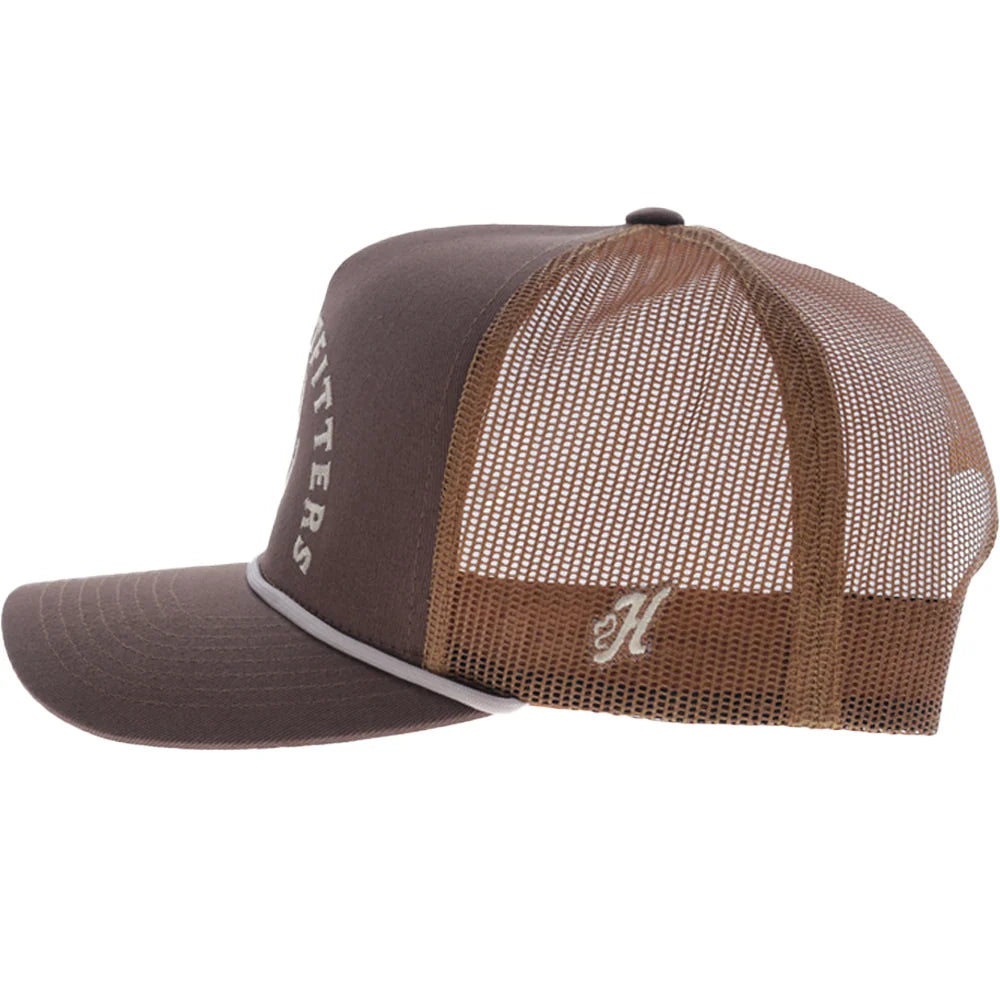 Hooey Shed 5-Panel Trucker Snapback Hat Brown
