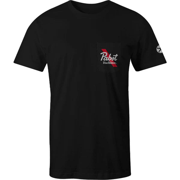 Hooey Pabst Blue Ribbon Back Logo Tee Black