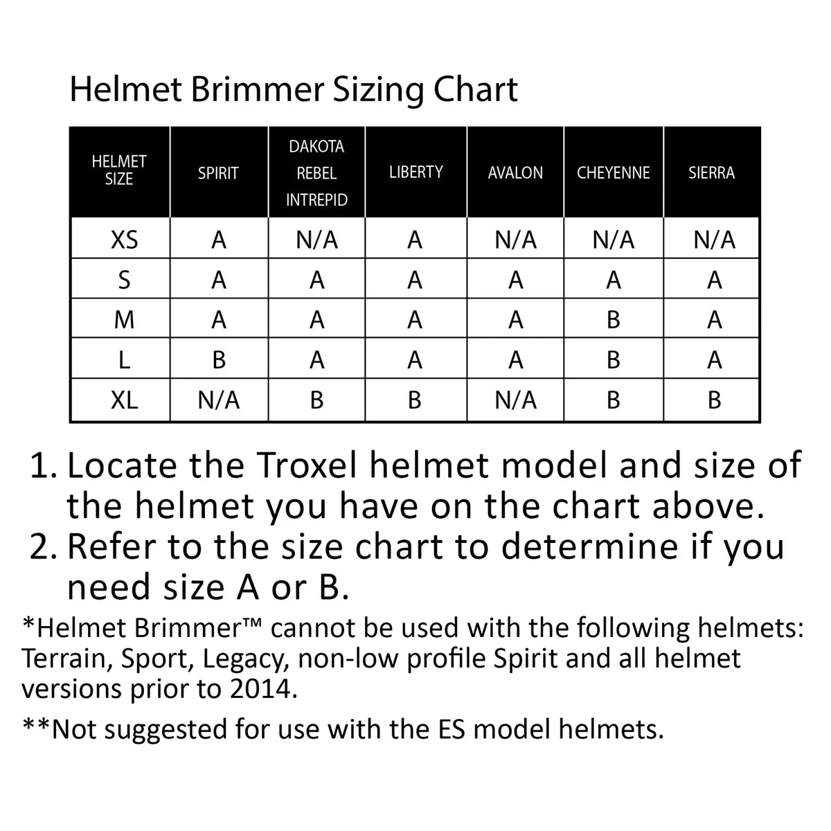 Troxel Natural Palm Helmet Brimmer