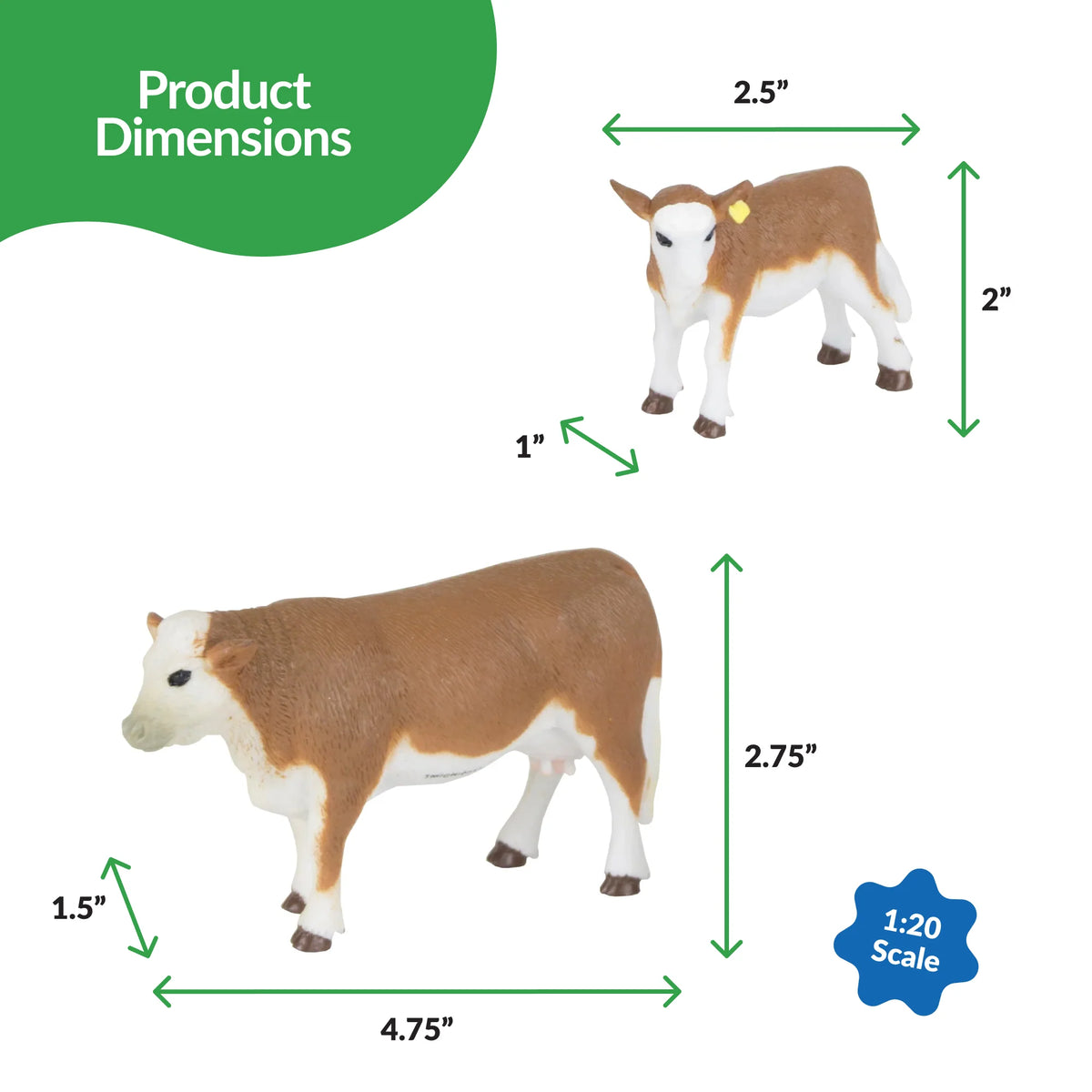 Big Country Toys Hereford Cow and Calf
