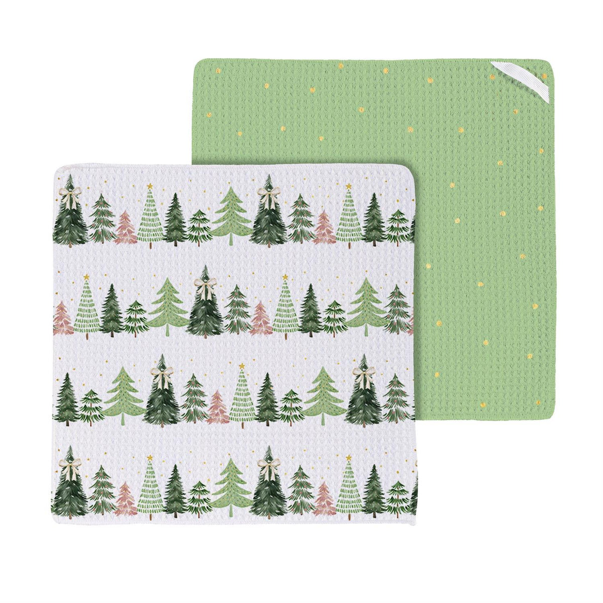 Evergreen Shades of Emerald Kitchen Towel