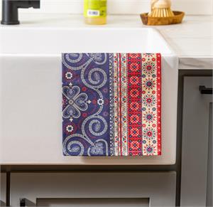 Evergreen Americana BOHO Flag Tea Towel