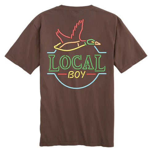 Local Boy Neon Duck Latte T-Shirt Espresso