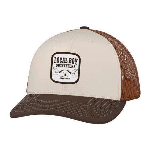 Local Boy Western Mallard Trucker Hat Cream/Rust/Brown