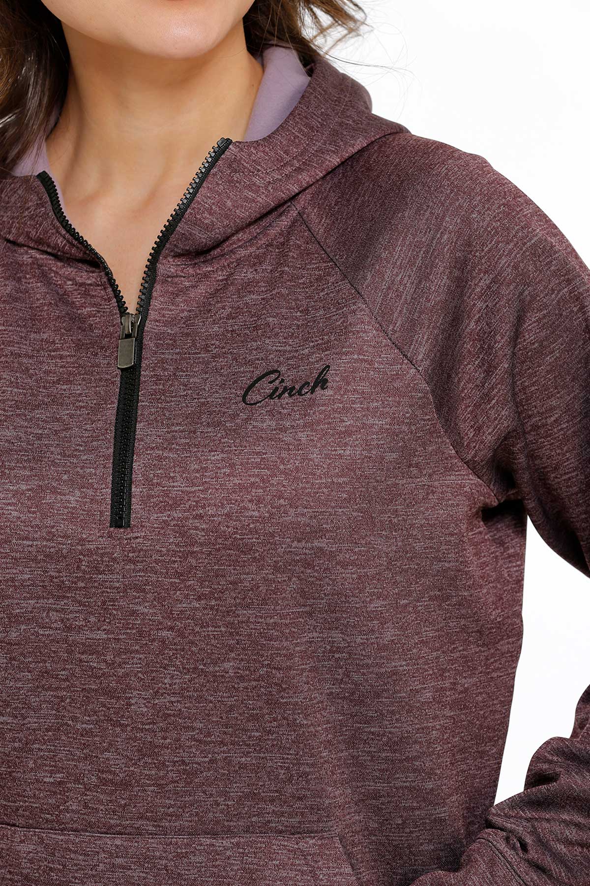 Cinch 1/2 Zip Hoodie Purple