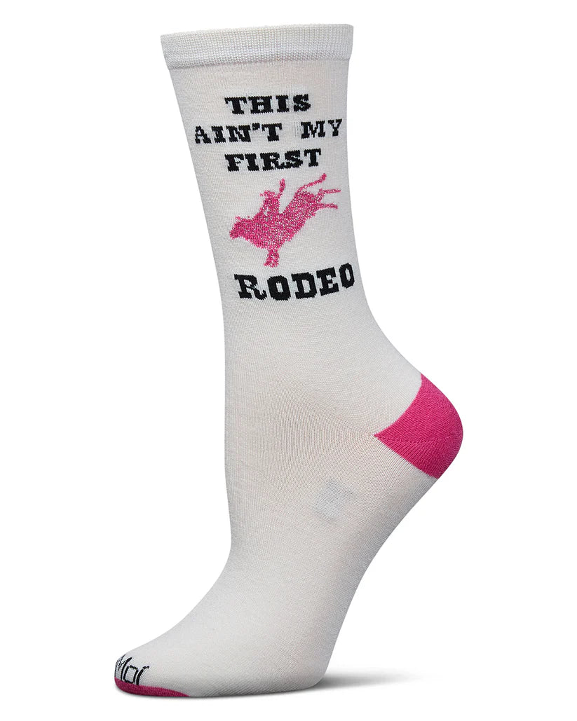 MeMoi Rodeo Bamboo Crew Marshmallow