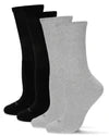 MeMoi Diabetic Full Cushion Crew Grey Black